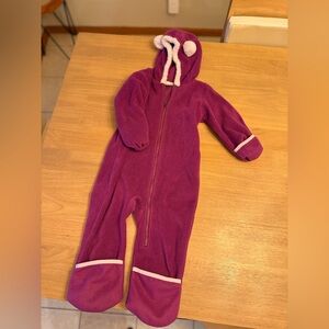 COLUMBIA KIDS BABY TINY BEAR FLEECE BUNTING sz 18-24 MONTHS